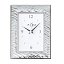 Reloj de Sobremesa en Plata Laminada 1ª Ley - Función Despertador y Base de Madera Oscura, Regalo Elegante
